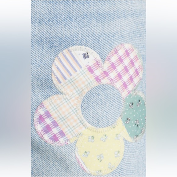 LEVIS 501 Patchwork Flower High Rise Straight Leg Jeans NWT - Picture 6 of 16